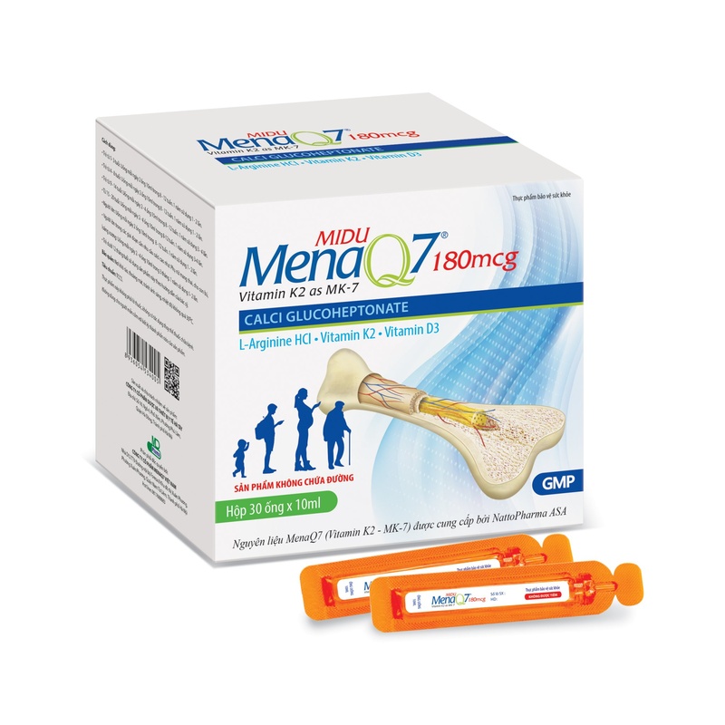 Thực phẩm bảo vệ sức khỏe: Midu MenaQ7 180mcg