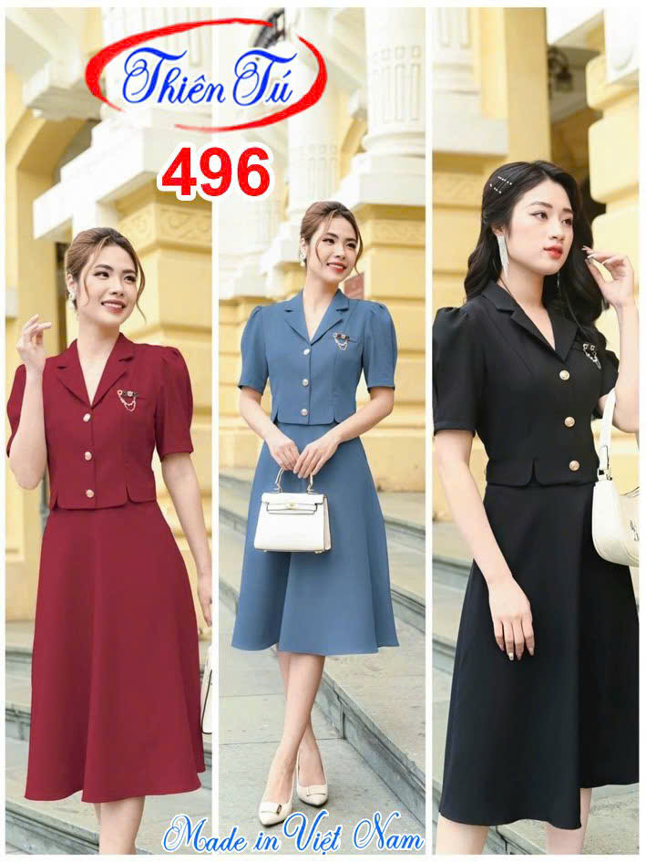 Đầm công sở 496