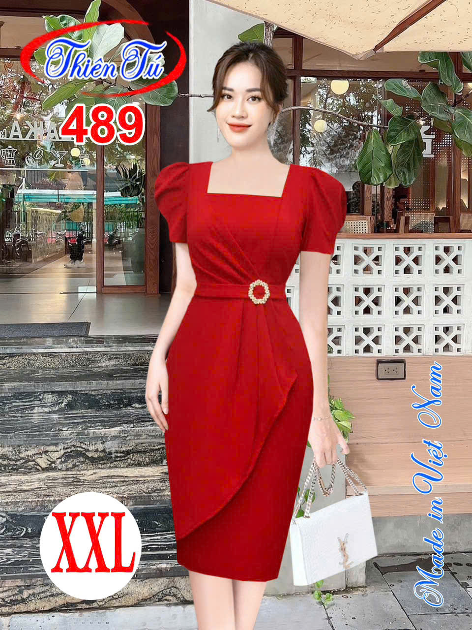 Đầm công sở 489