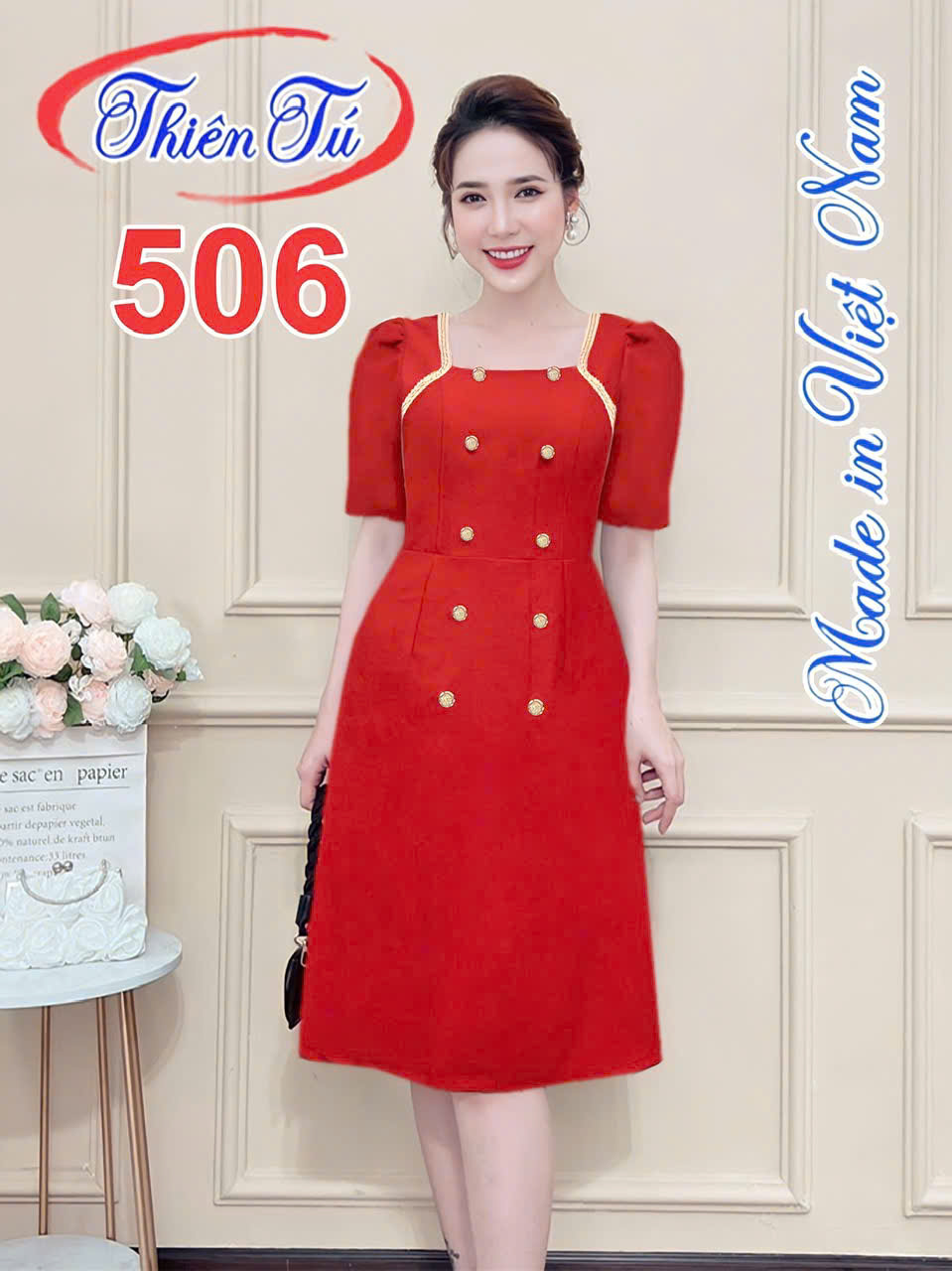 Đầm công sở 506